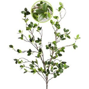 Artificial Plant 43.3Inch Green Branches Leaf Shop Garden Office Home Decoration